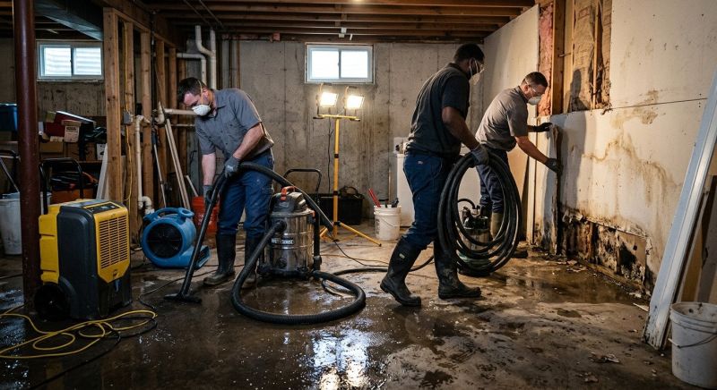 Basement Water Extraction in Mesa, AZ