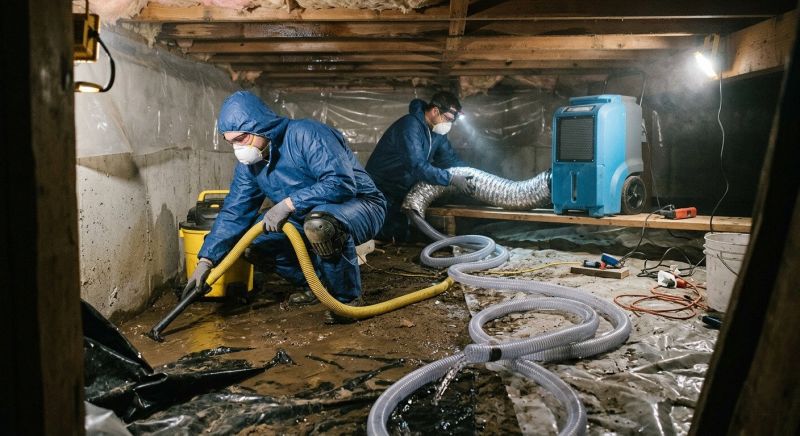 Crawlspace Water Restoration in Chandler, AZ